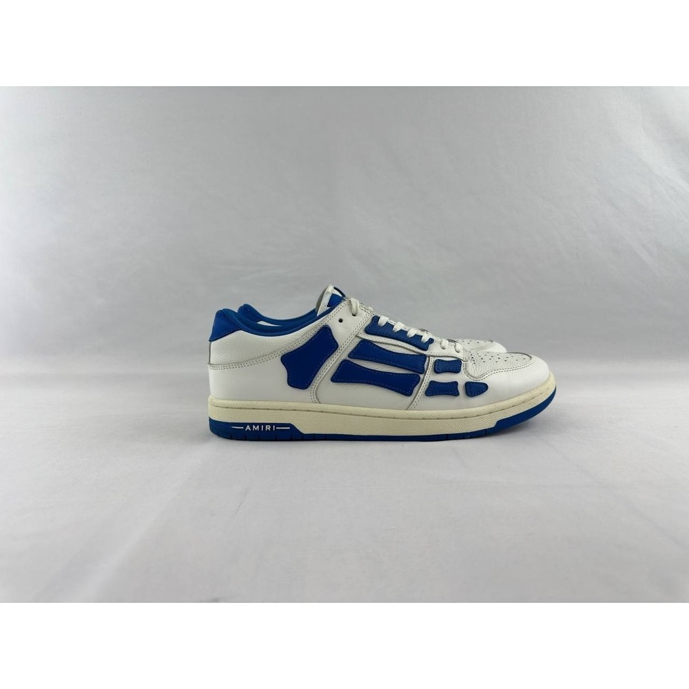 Amiri Skel Top Low 'White Blue' Sneakers Men's Size 12